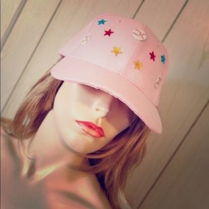 💕Pink Ladies Baseball STAR BLING Cap Hat DIY ooak